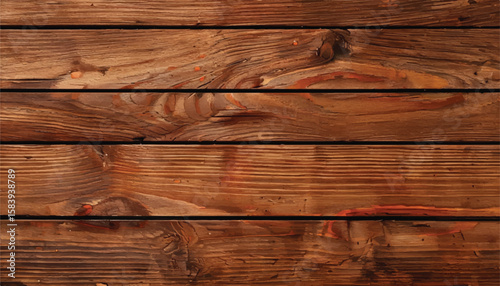 Close up of wall made of wooden planks. Wood plank texture background. Wood panels. Wooden background.