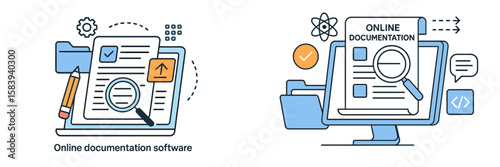 Online documentation software showcasing features of editing and organizing content for the digital workspace efficiently