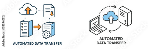 Automated data transfer between cloud storage and local devices improving efficiency and reducing manual tasks