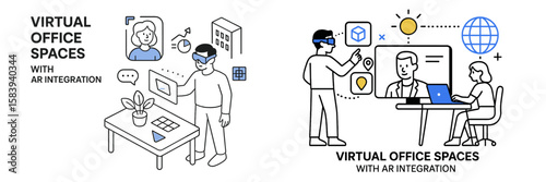 Exploring the future of virtual office spaces through augmented reality integration and innovative design concepts