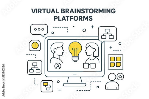Exploring virtual brainstorming platforms for innovative collaboration and idea generation in modern workplaces