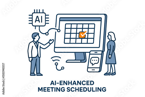 Streamlining meeting organization with AI technology for efficient scheduling in modern workplaces
