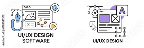 UI and UX design software showcasing tools and features for modern web development