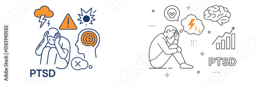 Understanding PTSD through visual representation of symptoms and effects on mental health