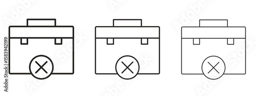 Unemployment icon for Website or Apps Elements, Logo. Pixel vector graphics