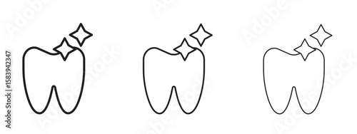 Tooth icon for Website or Apps Elements, Logo. Pixel vector graphics