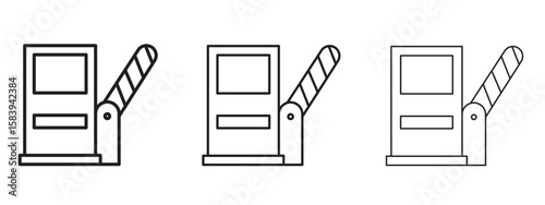Toll road icon for Website or Apps Elements, Logo. Pixel vector graphics