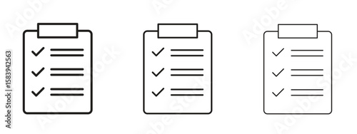 Survey icon for Website or Apps Elements, Logo. Pixel vector graphics