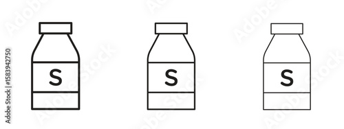 Solvent icon for Website or Apps Elements, Logo. Pixel vector graphics
