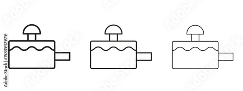 Sewerage tank icon for Website or Apps Elements, Logo. Pixel vector graphics