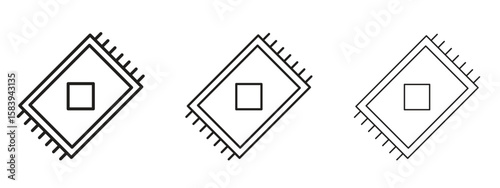 Rugs icon for Website or Apps Elements, Logo. Pixel vector graphics