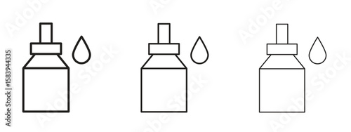 Massage oil icon for Website or Apps Elements, Logo. Pixel vector graphics