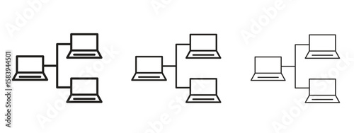 Local network icon for Website or Apps Elements, Logo. Pixel vector graphics