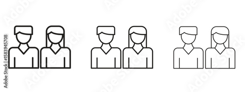 Girlfriend icon for Website or Apps Elements, Logo. Pixel vector graphics