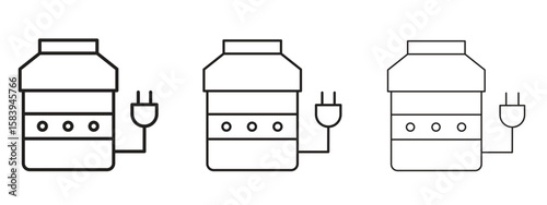 Garbage disposal icon for Website or Apps Elements, Logo. Pixel vector graphics