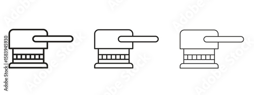Floor sanding machine icon for Website or Apps Elements, Logo. Pixel vector graphics