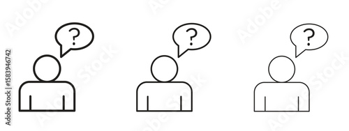 Curious human icon for Website or Apps Elements, Logo. Pixel vector graphics