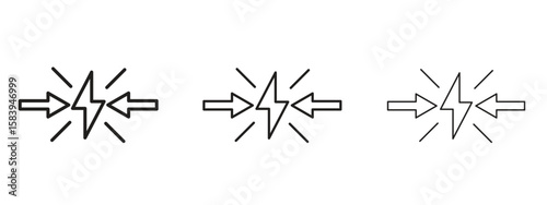 Conflict icon for Website or Apps Elements, Logo. Pixel vector graphics