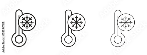 Cold icon for Website or Apps Elements, Logo. Pixel vector graphics