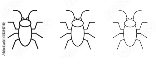 Cockroach icon for Website or Apps Elements, Logo. Pixel vector graphics