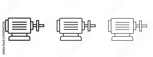 Car alternator icon for Website or Apps Elements, Logo. Pixel vector graphics
