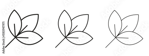 Basil icon for Website or Apps Elements, Logo. Pixel vector graphics