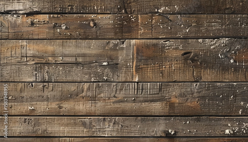 Close up of wall made of wooden planks. Wood plank texture background. Wood panels. Wooden background.