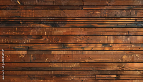 Close up of wall made of wooden planks. Wood plank texture background. Wood panels. Wooden background.
