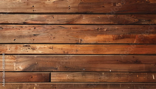 Close up of wall made of wooden planks. Wood plank texture background. Wood panels. Wooden background.