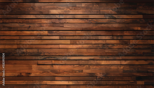 Close up of wall made of wooden planks. Wood plank texture background. Wood panels. Wooden background.