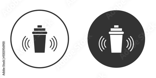 Shaker icon simple solid style concept. Clipart vectors