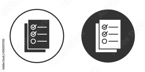 Reservation icon simple solid style concept. Clipart vectors