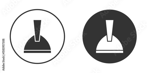 Putty knife icon simple solid style concept. Clipart vectors