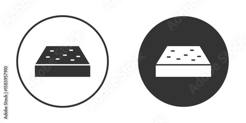 Mattress icon simple solid style concept. Clipart vectors