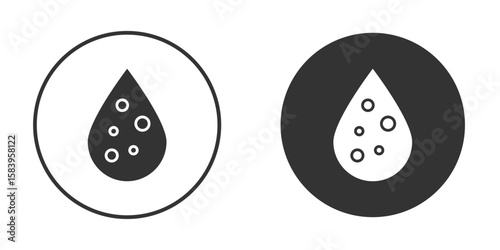 Leukemia icon simple solid style concept. Clipart vectors