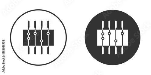 Foosball icon simple solid style concept. Clipart vectors
