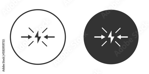 Conflict icon simple solid style concept. Clipart vectors
