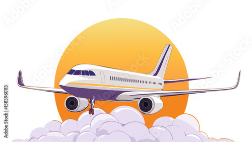 airplane flying over the clouds
