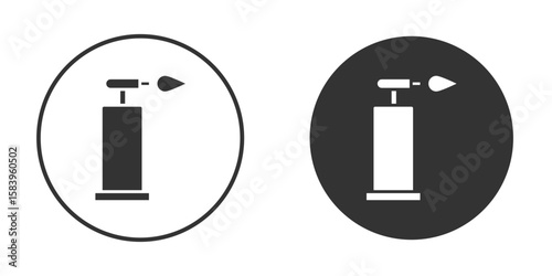 Blowtorch icon simple solid style concept. Clipart vectors