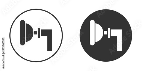 Anesthesia icon simple solid style concept. Clipart vectors