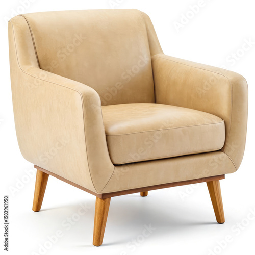 leather sofa isolated on white background