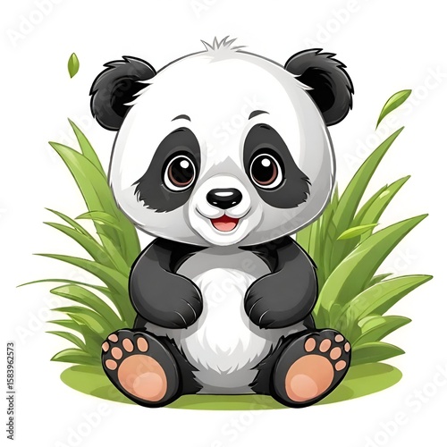 Cute baby panda