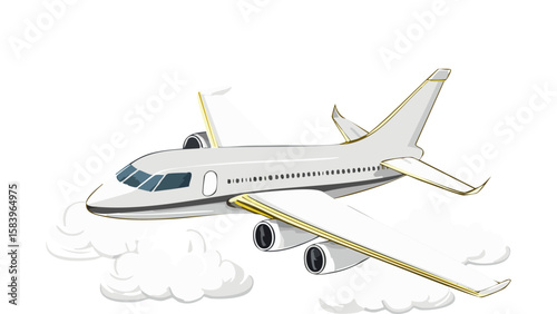 airplane in the sky