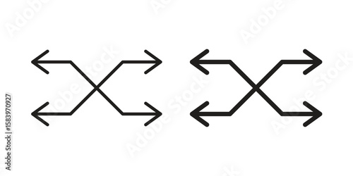 Versatile icon set line art and glyph design. Eps10