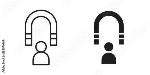 User engagement icon set line art and glyph design. Eps10