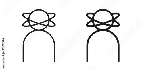Stress icon set line art and glyph design. Eps10