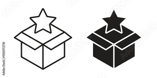 New product icon set line art and glyph design. Eps10