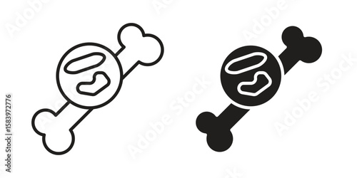 Multiple myeloma icon set line art and glyph design. Eps10
