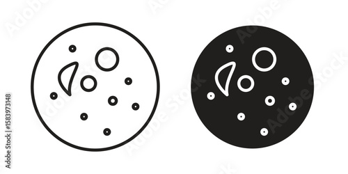 Leukemia icon set line art and glyph design. Eps10