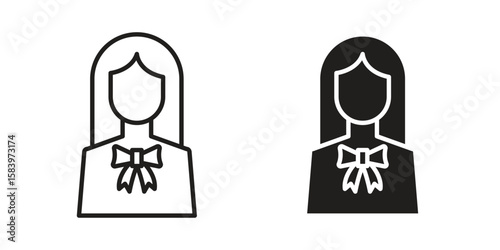 Lawyer icon set line art and glyph design. Eps10